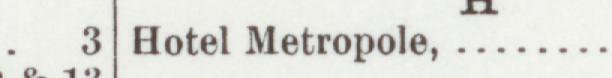 The line reading Hotel Metropole in the 1903 atlas index