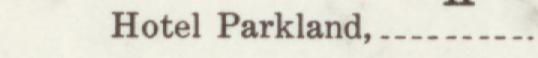 The line reading Hotel Parkland in the 1913 atlas index