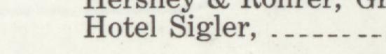 The line reading Hotel Sigler in the 1913 atlas index