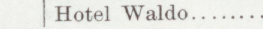 The line reading Hotel Waldo in the 1901 atlas index