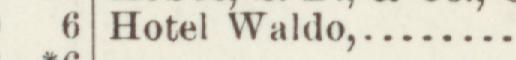 The index line reading Hotel Waldo in the 1906 atlas