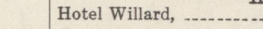 The line reading Hotel Willard in the 1922 atlas index