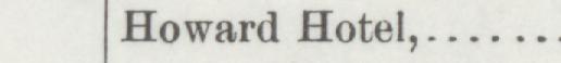 The line reading Howard Hotel in the 1895 atlas index