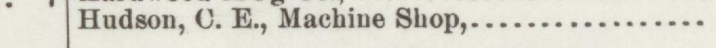 The line reading Hudson, C. E., Machine Shop in the 1891 atlas index