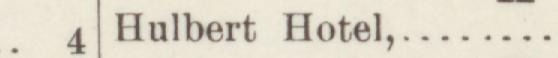 The line reading Hulbert Hotel in the 1888 atlas index