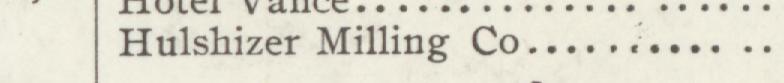 The line reading Hulshizer Milling Co in the 1907 atlas index