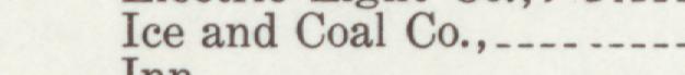 The line reading Ice and Coal Co in the 1912 atlas index
