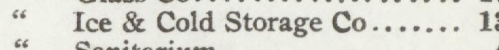 The line reading Ice & Cold Storage C in the 1907 atlas index