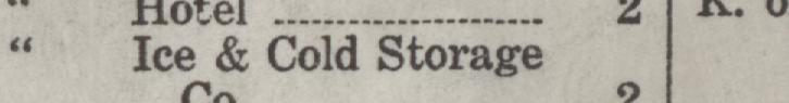 The line reading Ice&Cold Storage in the 1926 atlas index