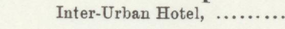 The line reading Inter-Urban Hotel in the 1901 atlas index