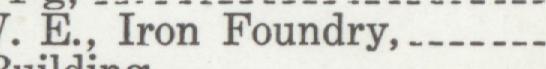 The line reading Iron Foundry in the 1916 atlas index