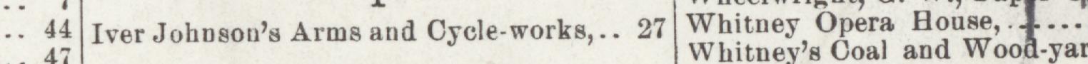 The line reading Iver Johnson's Arms and Cycle-works,27 in the 1902 atlas index