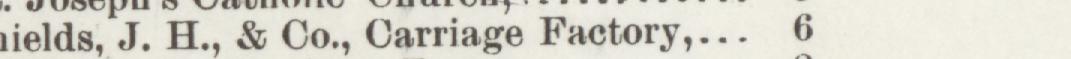 The line reading J. H., & Co., Carriage Factory in the 1894 atlas index