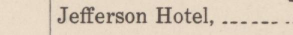The index line reading Jefferson Hotel in the 1923 atlas