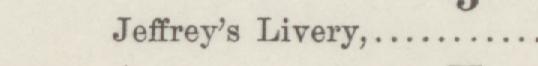The line reading Jeffrey's Livery in the 1885 atlas index