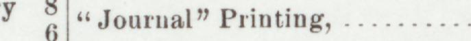 The line reading Journal" Printing in the 1901 atlas index