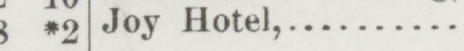 The line reading Joy Hotel in the 1890 atlas index