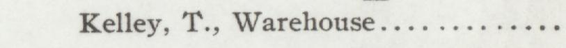The line reading Kelley, T., Warehouse in the 1904 atlas index