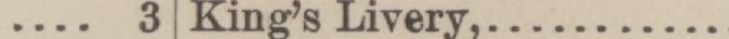 The line reading King's Livery in the 1885 atlas index