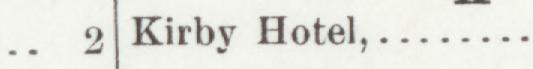 The line reading Kirby Hotel in the 1904 atlas index