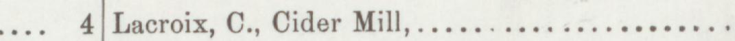 The line reading Lacroix, C., Cider Mill in the 1892 atlas index