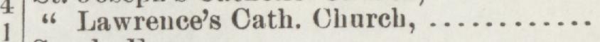 The line reading Lawrence's Cath. Church in the 1893 atlas index