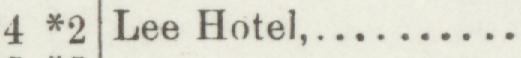 The line reading Lee Hotel in the 1896 atlas index