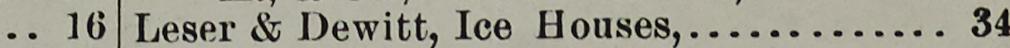 The line reading Leser & Dewitt, Ice Houses in the 1893 atlas index