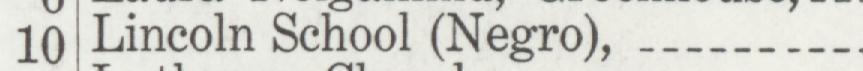 The line reading Lincoln School (Negro) in the 1916 atlas index