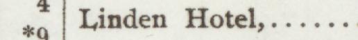 The index line reading Linden Hotel in the 1905 atlas