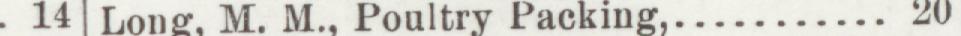 The line reading Long. M. M., Poultry Packing in the 1905 atlas index