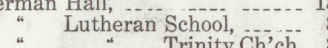 The line reading Lutheran School in the 1916 atlas index