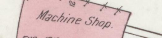 The line reading Machine Shop in the 1907 atlas index