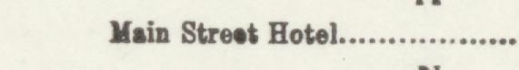 The line reading Main Stret Hotel in the 1907 atlas index