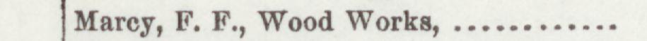 The line reading Marey, F. F., Wood Works in the 1896 atlas index