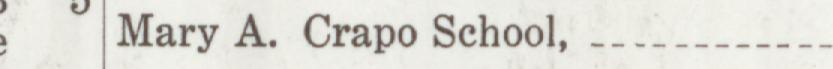 The line reading Mary A. Crapo School in the 1924 atlas index