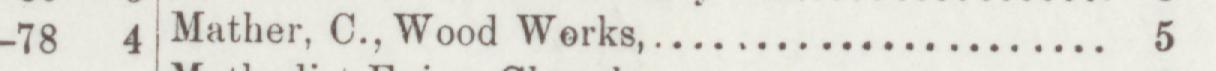 The line reading Mather, C., Wood Works in the 1893 atlas index