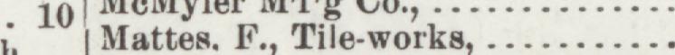 The line reading Mattes. F., Tile-works in the 1902 atlas index