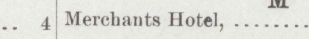 The line reading Merchants Hotel in the 1893 atlas index