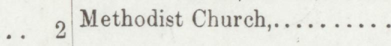 The index line reading Methodist Church in the 1899 atlas