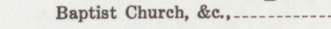 The line reading Baptist Church, &c in the 1927 atlas index