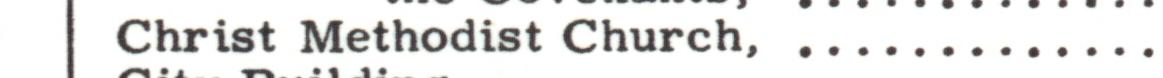 The index line reading Christ Methodist Church in the 1956 atlas