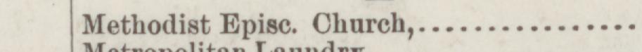 The line reading Methodist Episc. Church in the 1889 atlas index