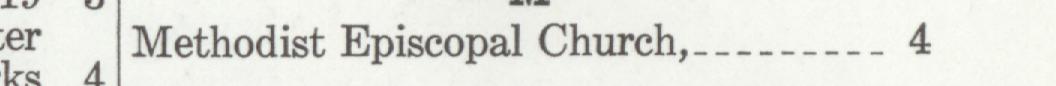 The index line reading Methodist Episcopal Church in the 1937 atlas