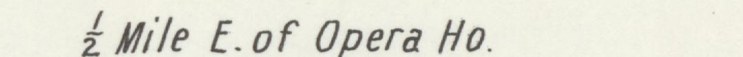 The line reading Mile E.of Opera Ho in the 1901 atlas index