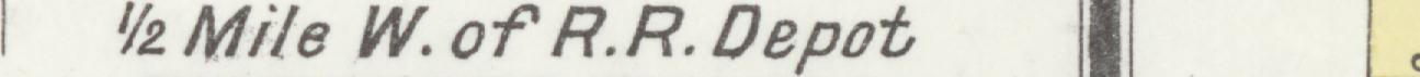 The line reading Mile W.of R.R. Depot in the 1913 atlas index
