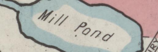 The index line reading Mill Pond in the 1915 atlas
