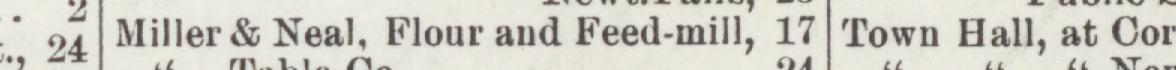 The line reading Miller &Neal Flour and Feed-mil in the 1902 atlas index