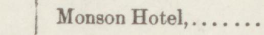 The line reading Monson Hotel in the 1887 atlas index