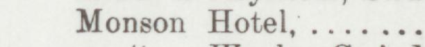 The index line reading Monson Hotel in the 1892 atlas